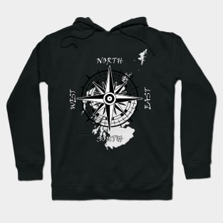 Scottish compass with english cardinal points Hoodie